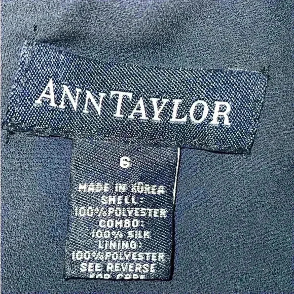 Vintage Ann Taylor Dress A-Line Strap Back Zip Women's Size 6 - Picture 7 of 7
